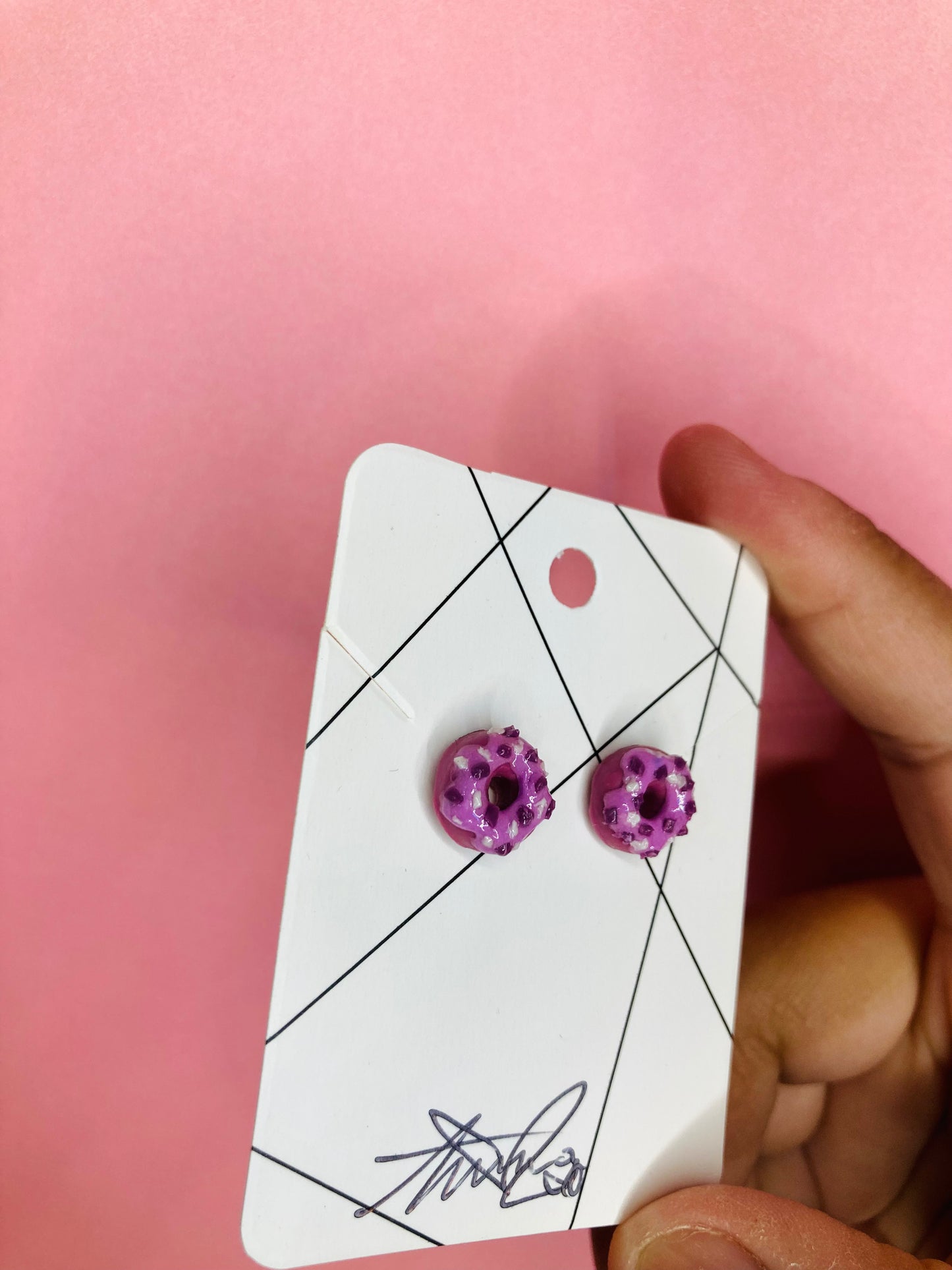 Ube Donut Earrings