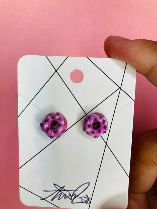 Ube Donut Earrings